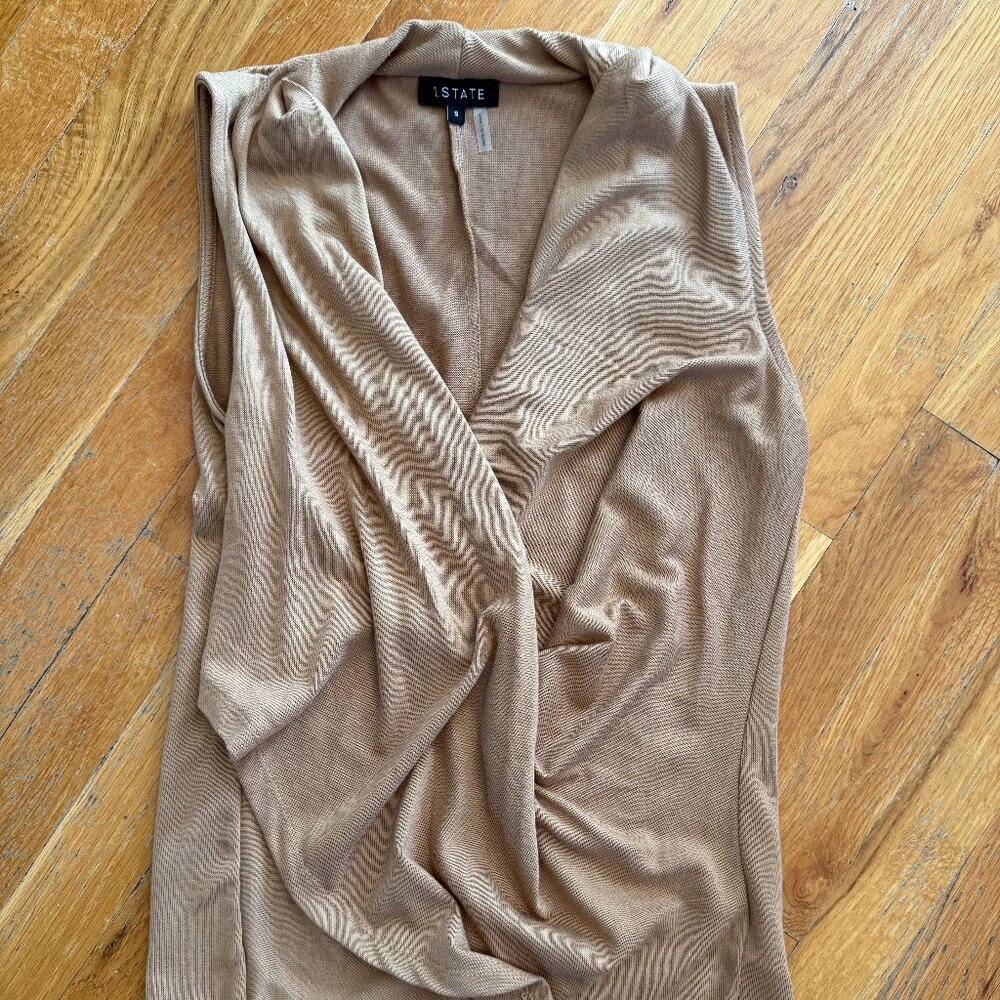 1. STATE Tan V-Neck Tank